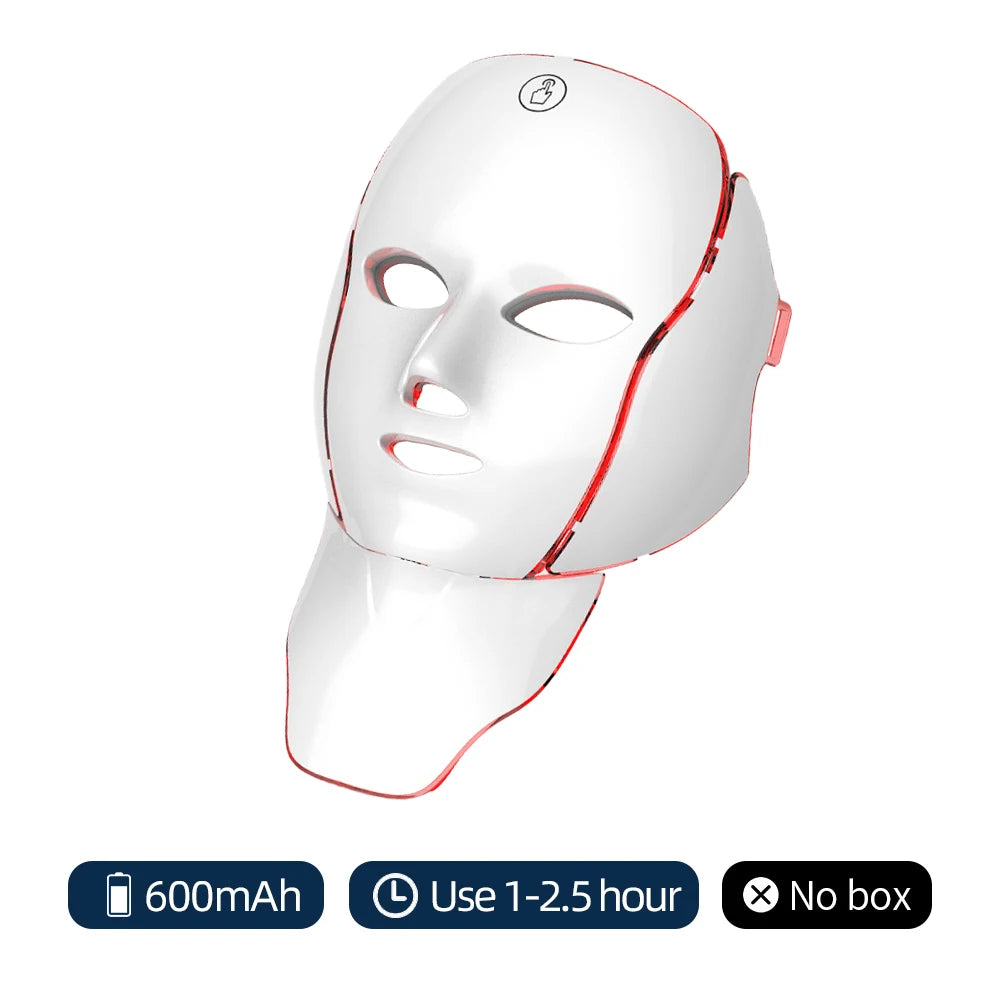 7 Color LED Light Therapy Face & Neck Mask