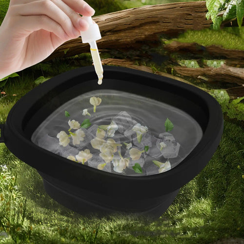 Foldable Silicone Face Ice Bath Bowl