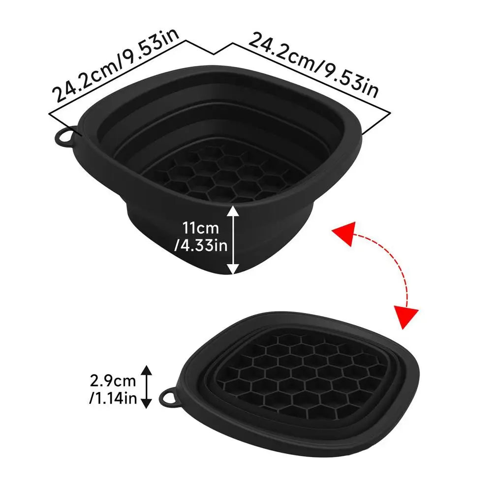 Foldable Silicone Face Ice Bath Bowl
