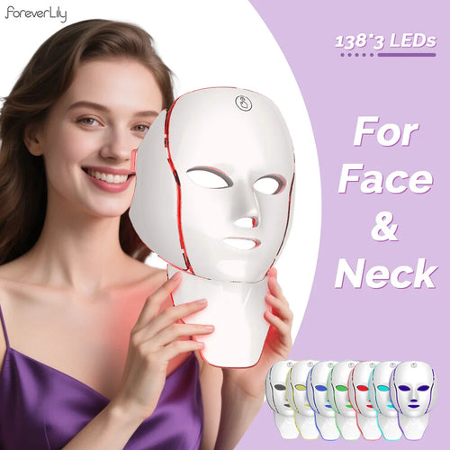 7 Color LED Light Therapy Face & Neck Mask - My Store